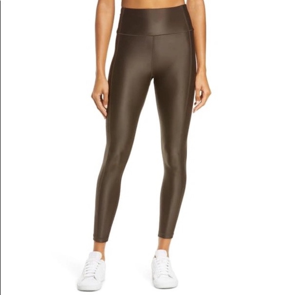 Sweaty Betty High Shine High Waist Leggings Turkish Coffee Brown XS